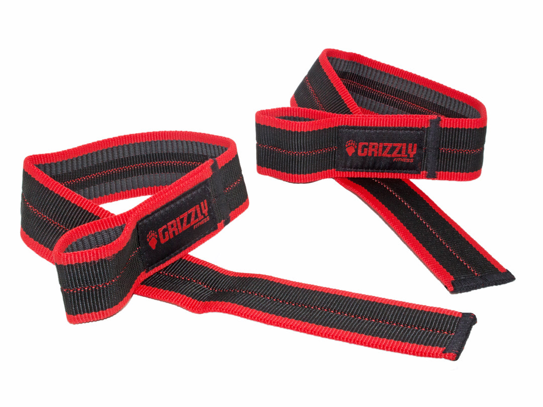 Grizzly Fitness Super Grip Deluxe Pro Weight Lifting Straps for Men and Women (One-Size Pair, Not Sold in the US)